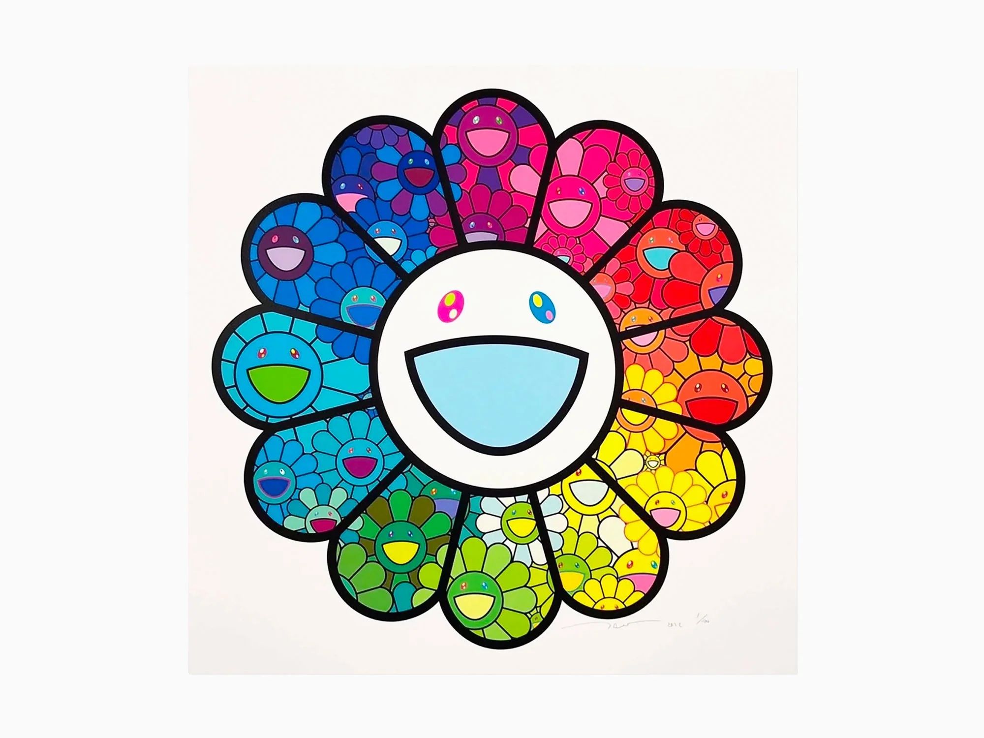 Multicolor Superflat Flowers